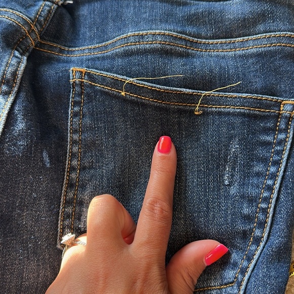 Anthropologie Pilcro High Rise Denim Leggings Casual Women’s 28 Classic - Picture 10 of 11